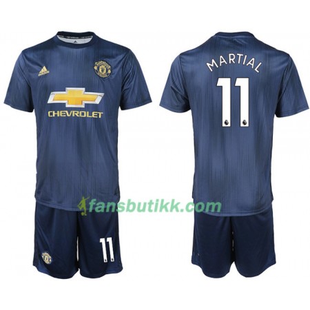 Fotballdrakt Manchester United MARTIAL 11 Barn Tredjetrøye 2018-2019 Kortermet